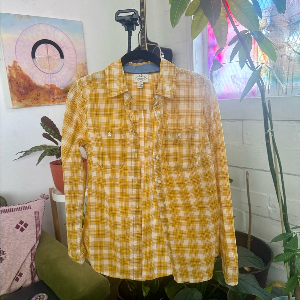 Yellow Plaid Button Down